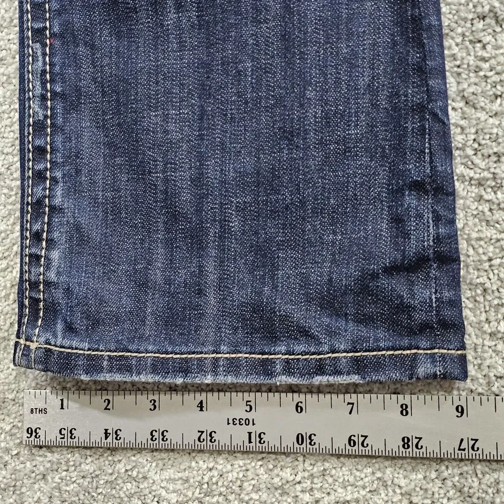 MEK Denim Jeans Womens 28x32 Oaxaca Slim Boot‎ Low Rise Western Biker Rock